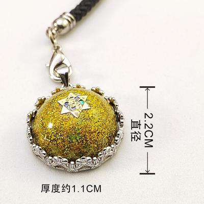 China Premium Quality Crystal Gemstone Orgonite Keychain For High Quality Natural China Reiki Healing Ston for sale