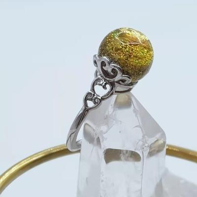 China Egypt Wealth Wish Luck Ring 925 Silver Gathering Natural Citrine Adjustable Jewelry Wealth Is Rich Ring for sale