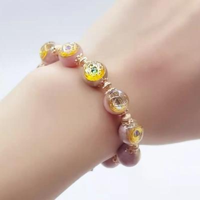 China India Increase Relationship Boat Resin Green Pink Crystal Orgonite And Precious Metal Bracelets for sale