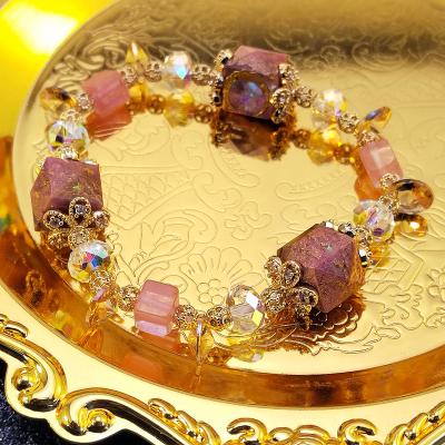 China Natural Orgonite Crystal Bracelet Fine White Crystal Temperament Handmade India Lay Beautiful for sale