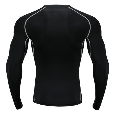 China Breathable Young Men's Winter Fitness Clothing Men's Long-sleeved T-shirt for sale