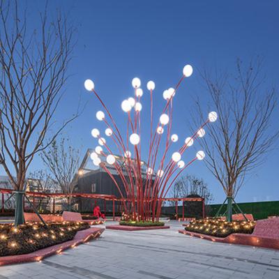 China Modern Public Art Installation Event Decorative Landscape Park Light Firefly Led Bulbs Led Stand Lights for sale