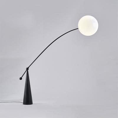 China Floor Lamp Modern Nordic Designer Bedroom Postmodern Minimalist Peach Luxury Contracted Black Floor Lamp Living Room Floor Lamp for sale