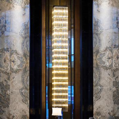 China Modern Luxury Stair Lighting Fancy Modern Square Crystal Wall Light Indoor Hallway Bedroom Led Wall Lamp for sale