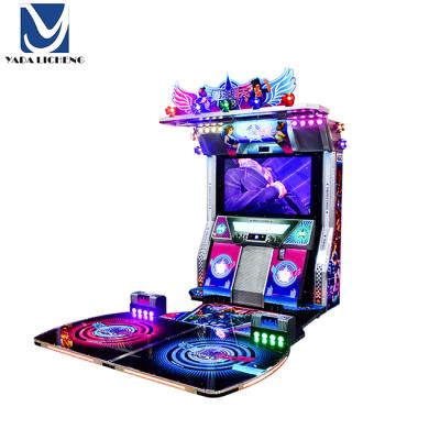 China Indoor Most Popular Coin Operated Game Machine Display High Video Amusement Dancing Game Machine YADA-17042446F à venda