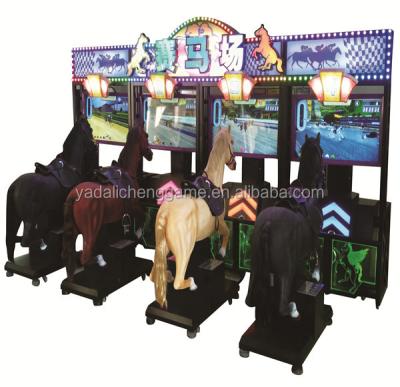 China New Style GoGo Jockey Horse Riding 4 Player Racing Game Machine L6000*3200*3200 à venda