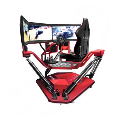 China Racing Video Simulator 2 Players 3 Screen Arcade Car Coin Operated Vr 9d Games Machine 2 Players à venda