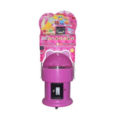 China Hot Amusement Park Kids Loved DIY Commercial Automatic Cotton Candy Floss Maker Game Machine For Sale for sale