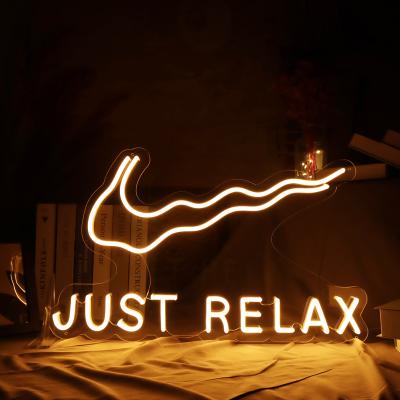 China Stores Drop Shipping Product Just Relax High Quality Neon Sign LED Neon Sign for sale