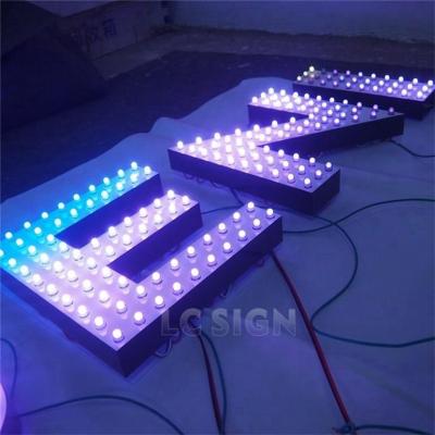 China Wedding Feasible Alphabet Letters LED Punch Hole Channel Top Quality Letter Sign for sale