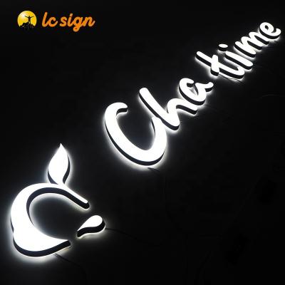 China New Stores Fashion 3D Lighting Customized Outdoor Signage Mini Logo Acrylic Letter for sale