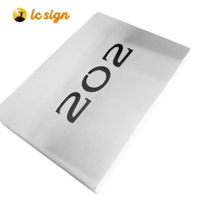 China Surface: Paint/Mirror/Side Brushed: Paint/Mirror/Brassed Interior And Exterior Room Sign Door License Plate For Exterior Use Or Interior Use for sale