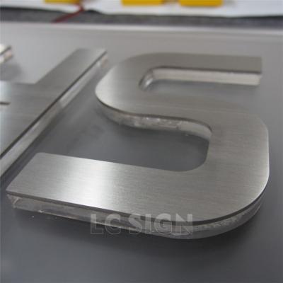 China Shops Polish Stainless Steel 3d Signs Professional Fabricated Solid Metal Letters And Numbers For Doors for sale