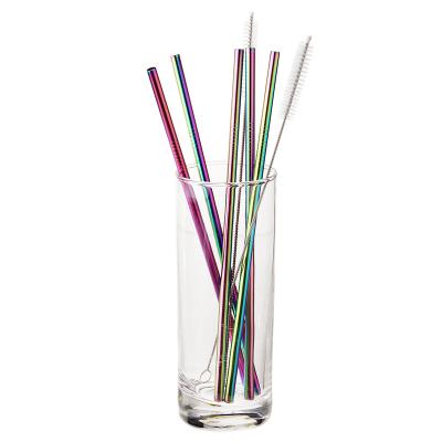 China Sustainable Bubble Tea Straw Set Fancy Drinking Sedotan Stainless Steel With Cotton Bag for sale