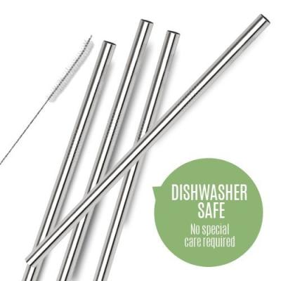 China Straw Colored Straws Reusable Stainless Steel Bent Straight Metal Drinking Stainless Steel Straw for sale