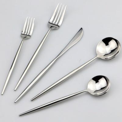 China Laser Viable Logo Free Hot Sale 304 Black and Gold Flatware Restaurant Stainless Steel Metal Spoon Fork Western Wedding Cutlery for sale