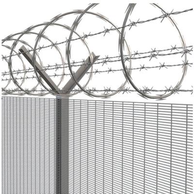 China Government Buildings and Pasture Border Wholesale 304 Stainless Steel Razor Barbed Wire Coil Hot Dipped Galvanized Barbed Wire for sale