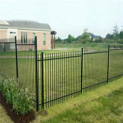 China Professional Custom Easily Assembled Hot Dipped Galvanized Metal Fencing Garden Ornamental Palisade Fence for sale