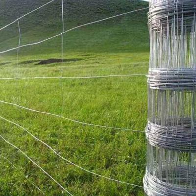 China Easily Assembled Strong Galvanized Livestock Hinge Joint Fence Wire Mesh Sheep Cattle Farm Field Fence for sale