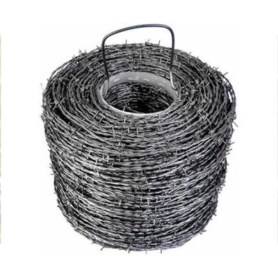 China Government Buildings And Pasture Border Low Piece Wholesale PVC Galvanized Field Fence Barbed Wire Farm Fence Anti Climb Protection Barbed Wire for sale