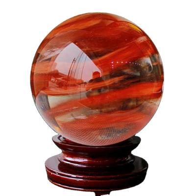 China Wholesale China Stone Sphere Quartz Red Cast Crystal Crystal Ball For Decoration for sale