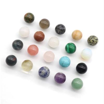 China China Natural Crystal Sphere 20mm Small One Box 7 Chakra Sphere Crystal Gift Box for sale