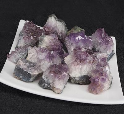 China Wholesale Natural China Brazil Amethyst Clusters Original Stone Purple Crystal Block for sale