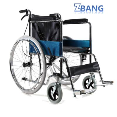 China Rehabilitation Center Cheap Price Lightweight Standing Folding Remote Used Manual Wheelchair For Sale for sale