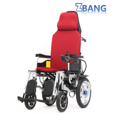 China Rehabilitation Center Folding Used Motorized Electric Wheelchair With 12A 24V Motor for sale