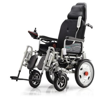 China Rehabilitation Center New Model High Quality Portable Lightweight Foldable Electric Wheelchair With Deluxe Parts for sale