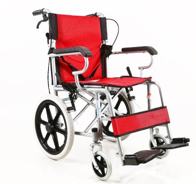 China Mini Ultra Folding Aluminum Travel Manual Lightweight Wheelchair for sale