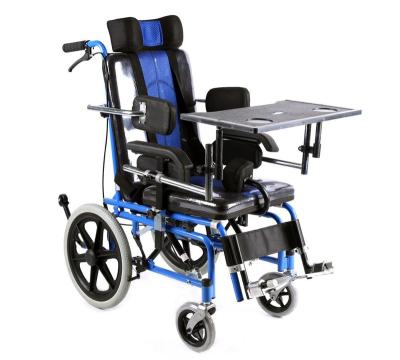 China High Quality Customized Rehabilitation Center Baby Disabled Wheelchair with Adjustable Pedal Brake and Soft Cushion for sale