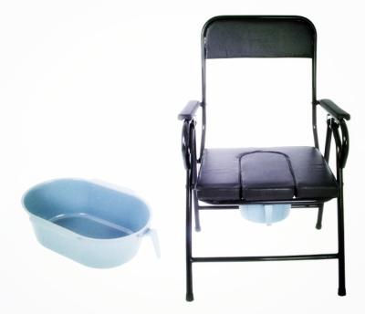 China Rehab Center Rehabilitation Therapy Supplies Emountable Steel Toilet Commode Wheelchair Best Price for sale