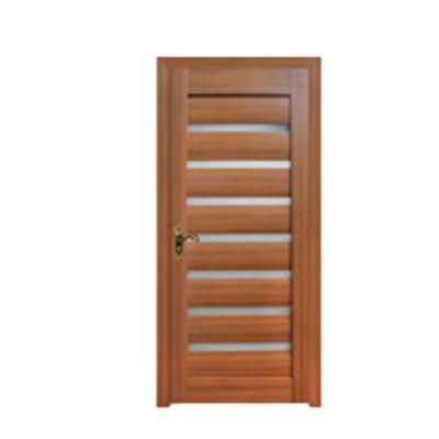 China Classic Sound Insulation Solid MDF PVC Wood Carved Core Solid Wood Door Interior Wood Door for sale