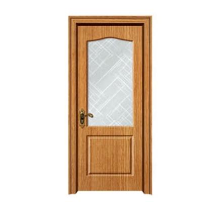 China Zhejiang Modern Optima New Interior Glass MDF PVC Door for sale