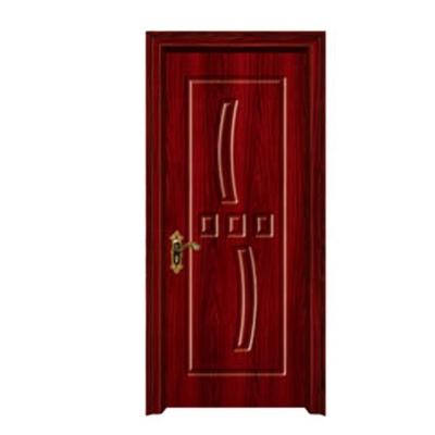 China Sound Insulation Chinese Classic PVC Wood Doors White Carved Solid Core Door for sale