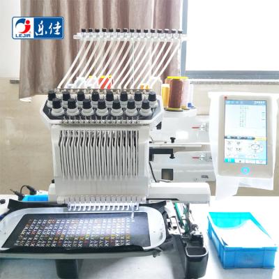 China Single Head Garment Shops 15 Needles Small Embroidery Machine for sale