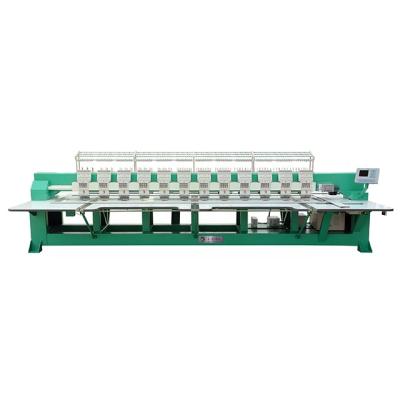 China Garment shops garment dress saree 6/9 needles multi heads 28 24 heads flat embroidery machines for sale