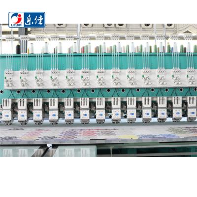 China High quality lejia garment shops 25 heads 12 flat needles embroidery machine for sale