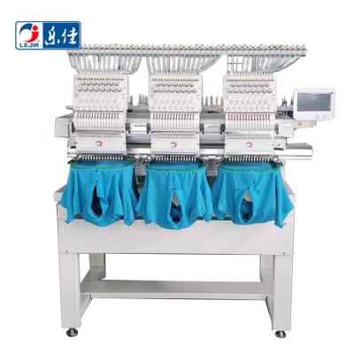 China 15 Head Needle 3 Cap T-shirt Tubular Cap Embroidery Machine 2430*360MM for sale