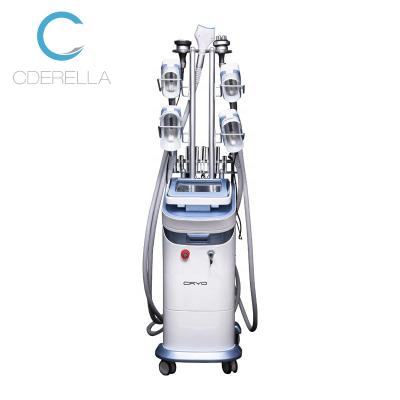 China 2021 Weight Loss Beauty Product Criolipolysis Profecssional Fat Body Slimming Cryotherapy Laser Machine 5 Handles For Cellulite Reduce for sale