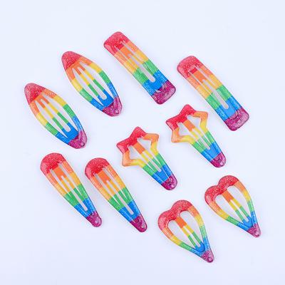 China Dropshipping Manufacturers Hot Sale Kids Girls Hair Accessories Metal Set Cute Hairpin Hair Clips Kids Accessories for sale