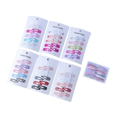 China New Design Cute Metal Snap Hair Clips For Baby Woman Colorful Hair Accessories Baby Accessories for sale