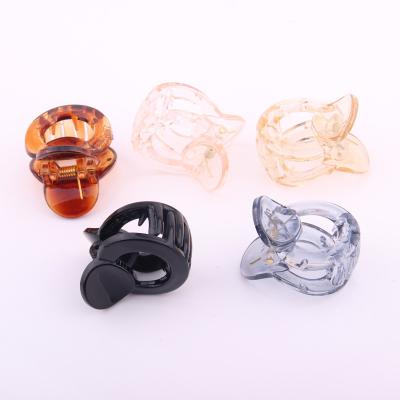 China 2020 New Design Transparent Plastic Mini Hair Clips Claw Hair Clip Accessories Claw Clips For Girls Hair Decoration for sale