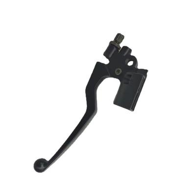 China Single Color Minus Pattern Left Motorcycle Black Disc Brake Lever For GN125 for sale