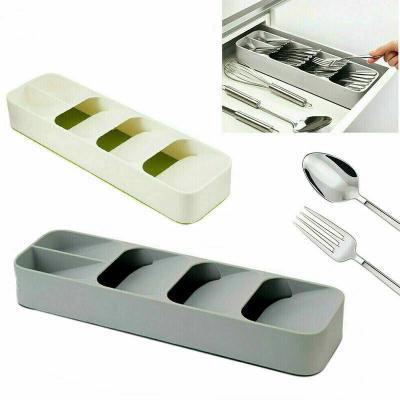 China Viable Hot Sale Good Quality Kitchen Tableware Storage Case Chopstick Spoon Fork Plastic Storage Box for sale