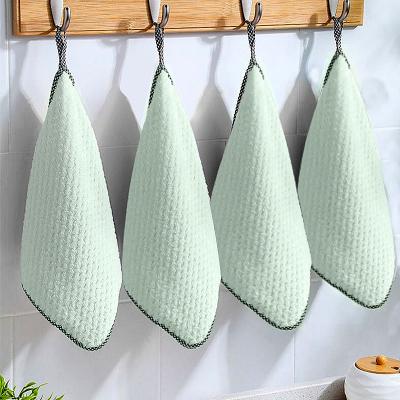 China Household Washable Hot Absorbent Kitchen Cleaning Cloth Microfiber Sale Dish Cleaning Cloth for sale