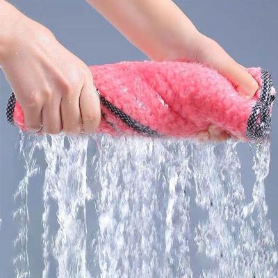 China Wholesale Custom Washable Dish Cloth Household Microfiber Cleaning Cloth Reusable Kitchen Towel for sale