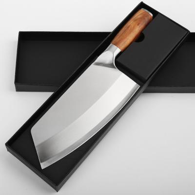 China Sustainable Kitchen Stainless Steel Cutlery Chef Knife Fruit Knife Cut Meat Multifunctional Kitchen Knife for sale