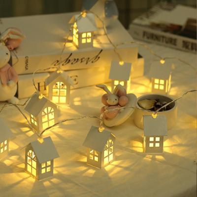 China Chimera Holiday Decorate 2021 New Year 2m Glowing Light String Christmas Tree Light String Home Decor Christmas Gifts Wooden House Ornaments for sale